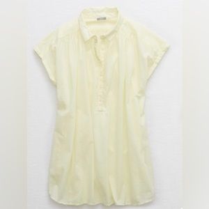 Aerie woven popover shirt